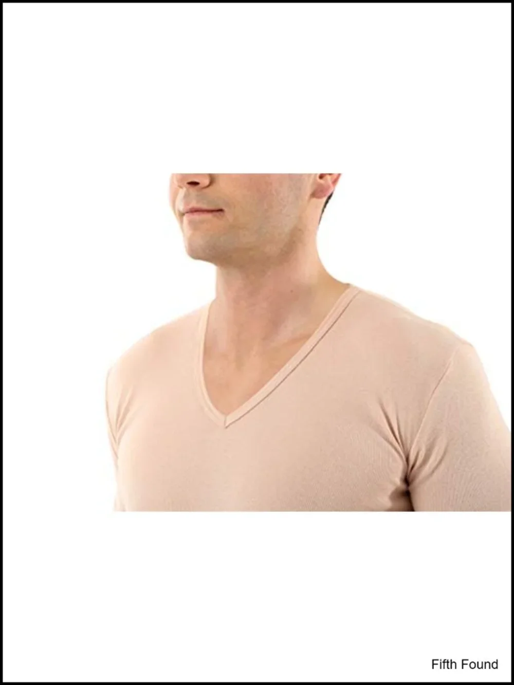Men's Organic Cotton V-Neck Undershirt Short Sleeve